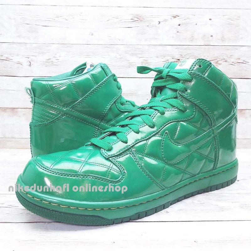 画像3: 321762-331｜2008年製｜NIKE　DUNK　HIGH　SUPREME　Olympic“北京オリンピック　グリーンパテント　キルティング”モデル｜サイズ：US9.5(27.5cm） (3)
