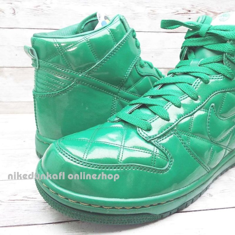 画像4: 321762-331｜2008年製｜NIKE　DUNK　HIGH　SUPREME　Olympic“北京オリンピック　グリーンパテント　キルティング”モデル｜サイズ：US9.5(27.5cm） (4)