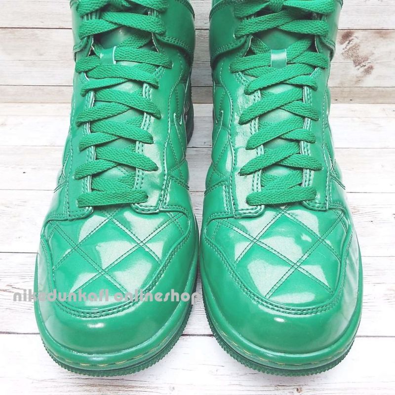 画像9: 321762-331｜2008年製｜NIKE　DUNK　HIGH　SUPREME　Olympic“北京オリンピック　グリーンパテント　キルティング”モデル｜サイズ：US9.5(27.5cm） (9)